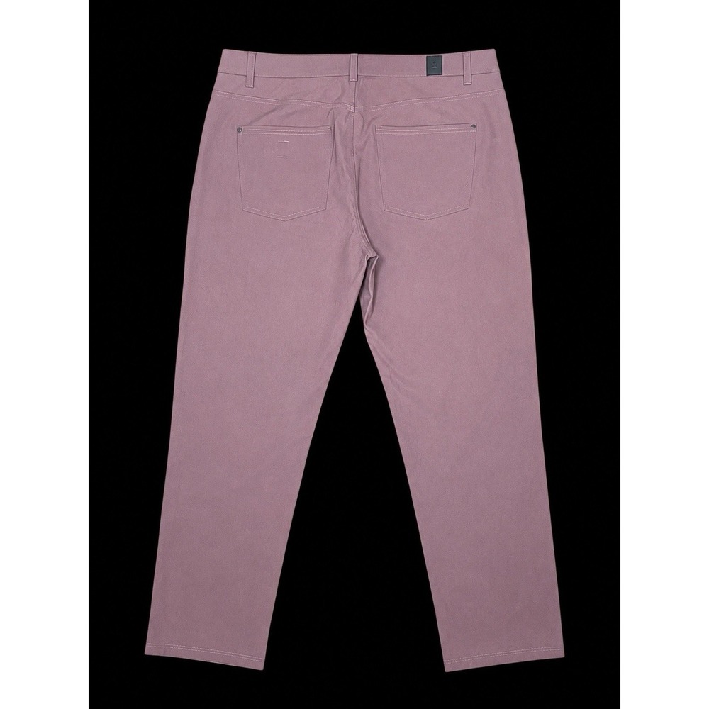 Vuori Meta Performance Chino Pants Mens 38X32 Chestnut Mauve 4way Stretch New - Picture 3 of 8